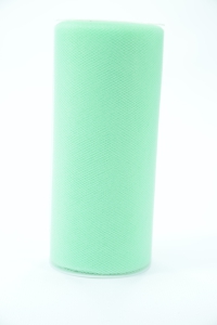 6 Inches Wide x 25 Yard Tulle, Mint (1 Spool) SALE ITEM
